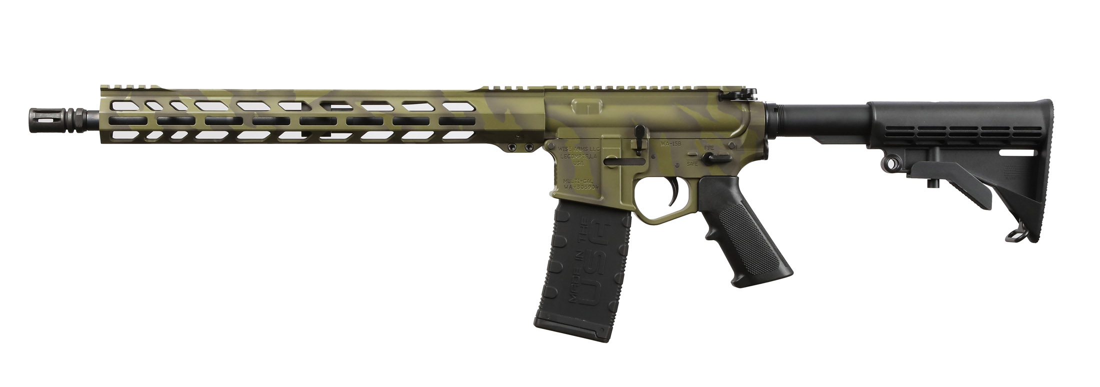 Wise Arms WA-15B 5.56mm Rifle ODG Tiger 16"