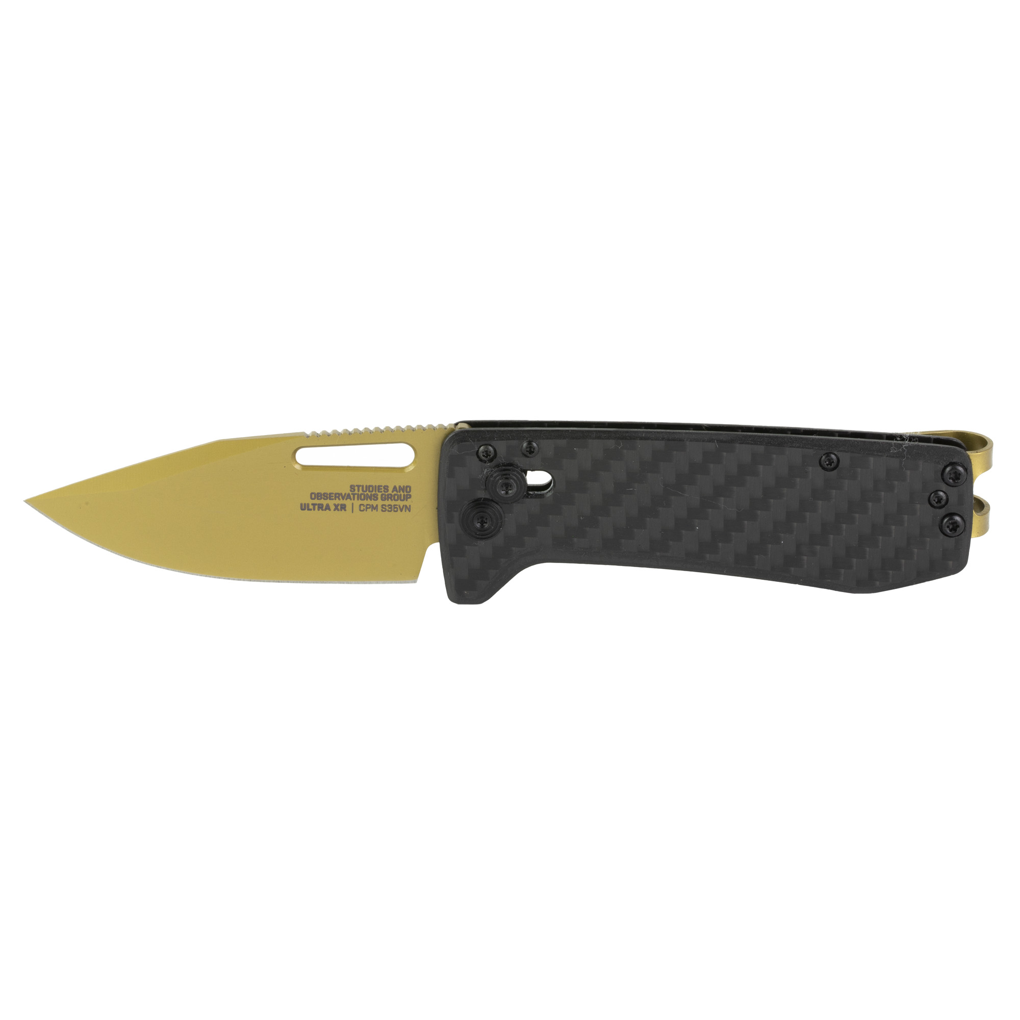 SOG Knives Ultra XR 2.8" Clip Point Folding Knife, Gold - SOG12630257