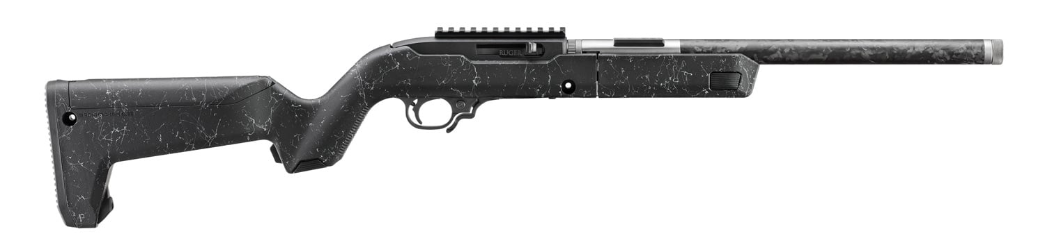 Ruger 10/22 Carbon Fiber Takedown .22 LR 16" TB 10rd Semi Auto Rifle, Speckled Black - 32034