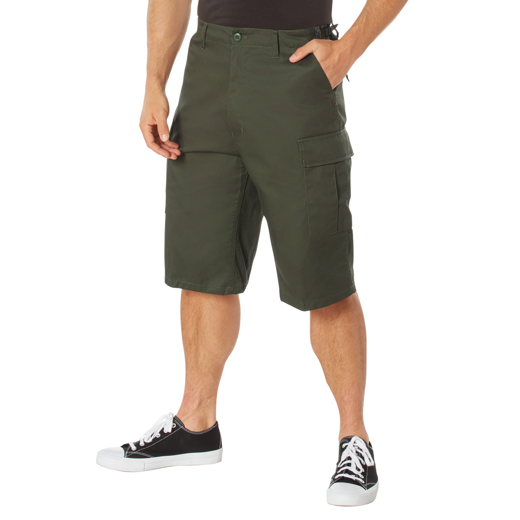 Rothco Long Length Bdu Shorts - Olive Drab, X-Small