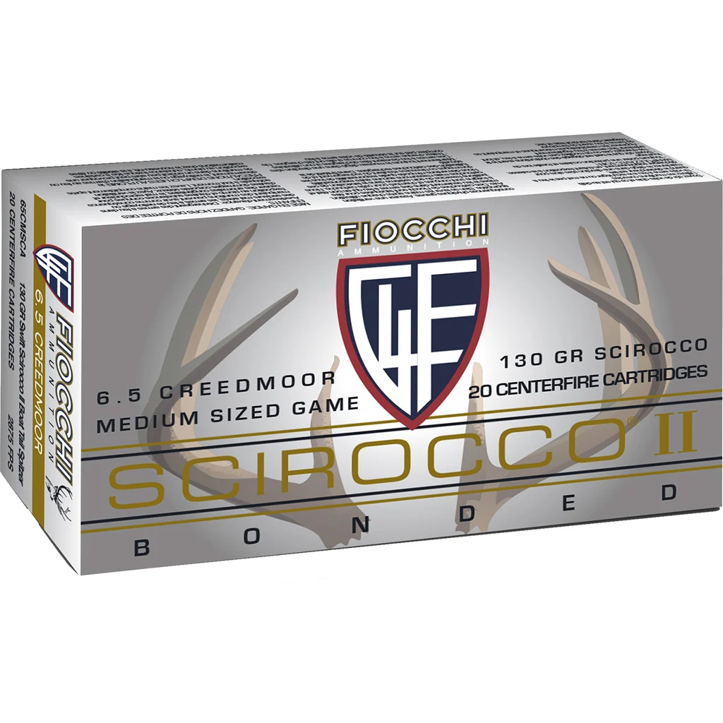 Fiocchi Hyperformance Hunt Rifle Ammo 6.5 Creedmoor 130 gr. Swift Scirocco II 20 rd.