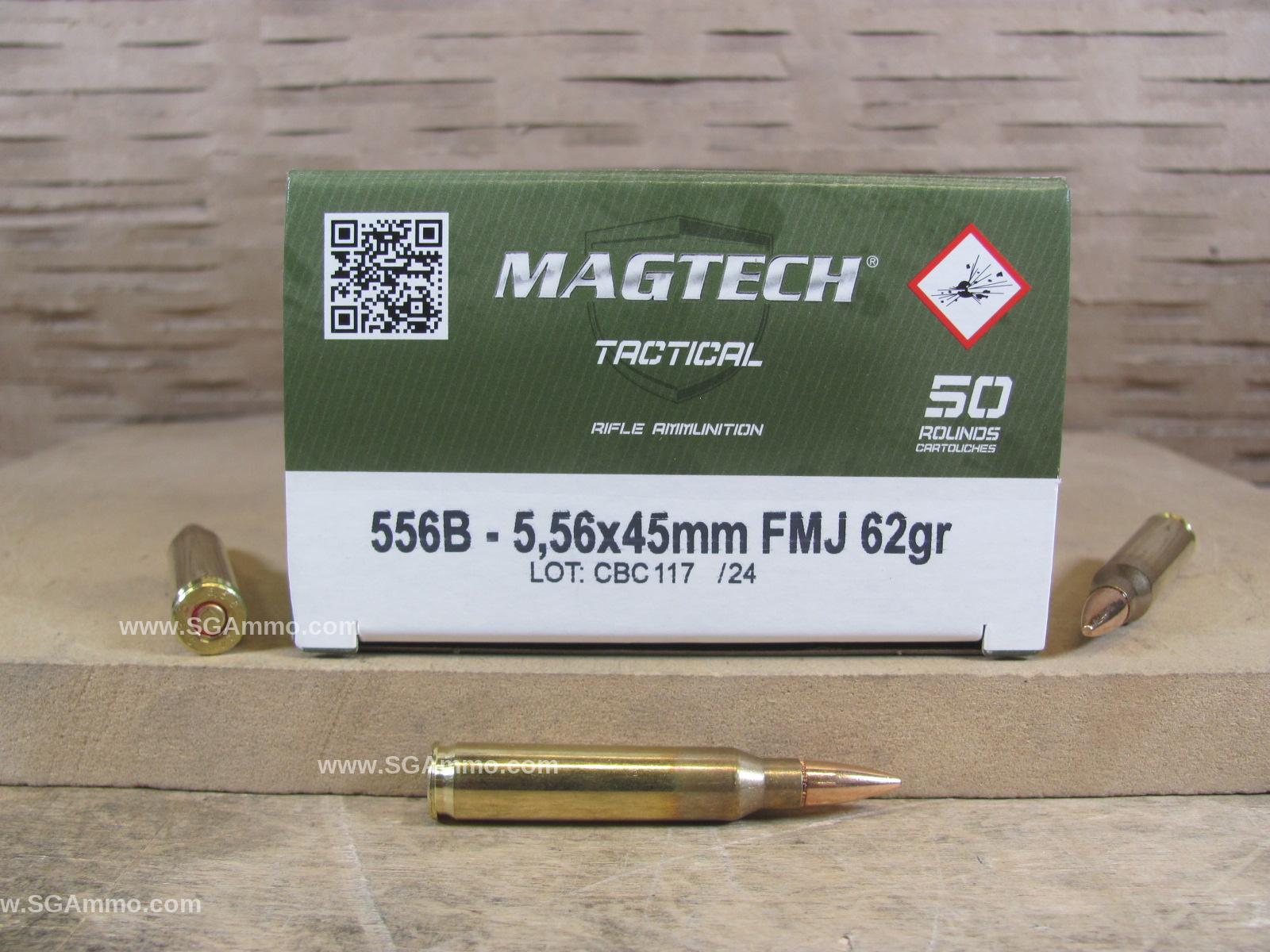 1000 Round Case – 5.56x45mm FMJ 62 Gr Magtech First Defense Tactical Ammo – 556B