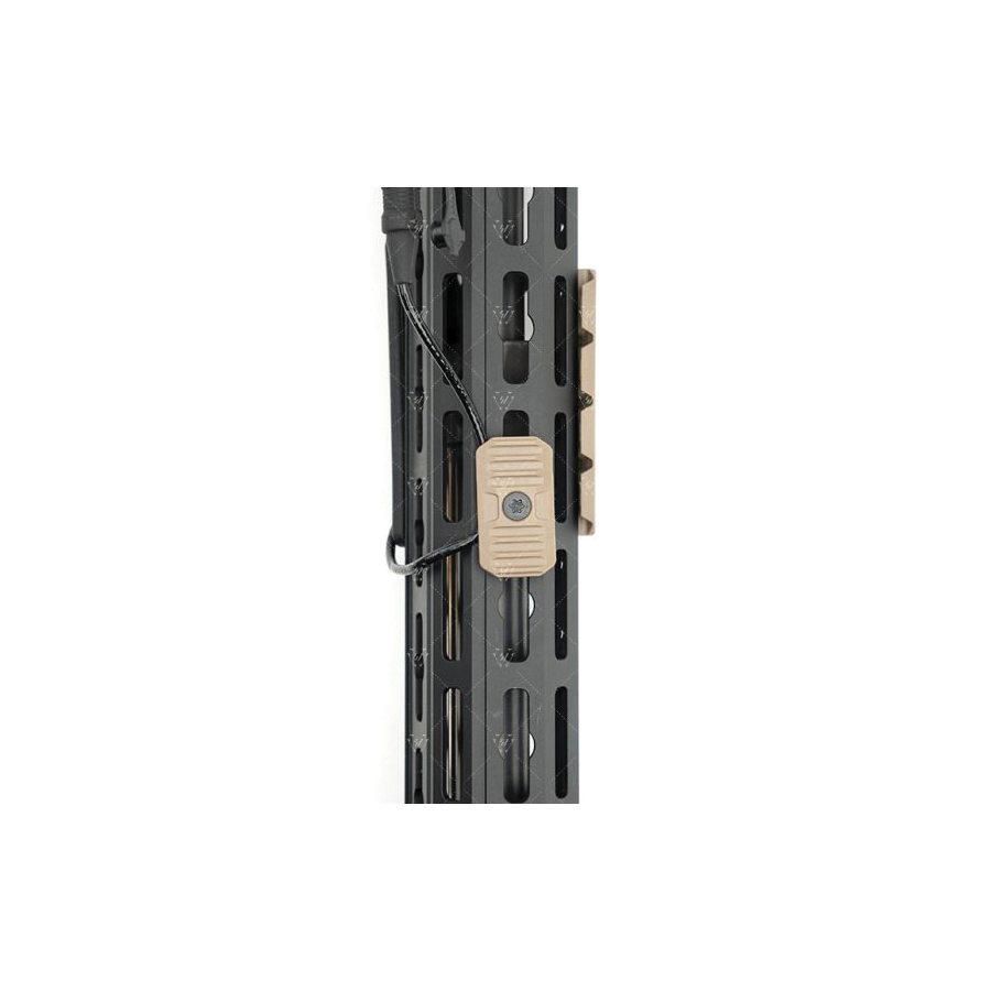 Strike Industries Short Cable Management Cover for M-LOK Rails - SI-AR-CM-COVER-S-FDE