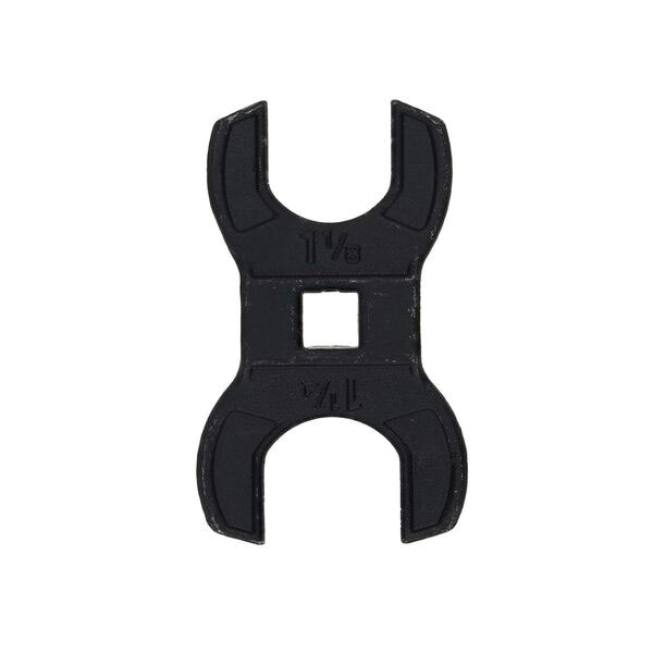 Wheeler 1-1/8" x 1-1/4" Barrel Nut Crowfoot Wrench, Black