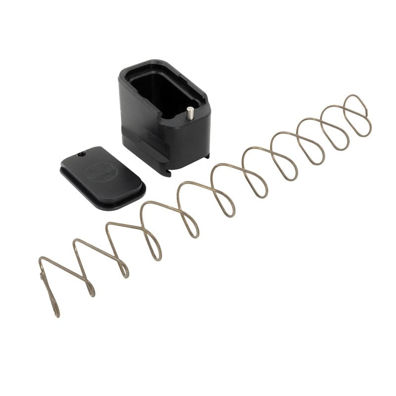 Shield Arms Glock 19/23 4/5 Round Magazine Extension, Black - G19-ME-5-BLK