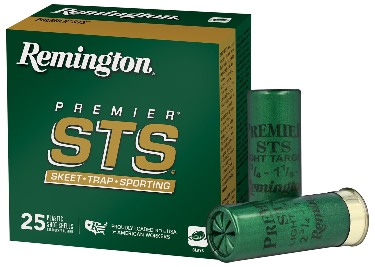 Remington Premier STS Light Target 12 ga 2 3/4″ 2 3/4 dr 1 1/8 oz #7.5 1145 fps 25/ct - No Credit Card Fees - Low, flat rate shipping