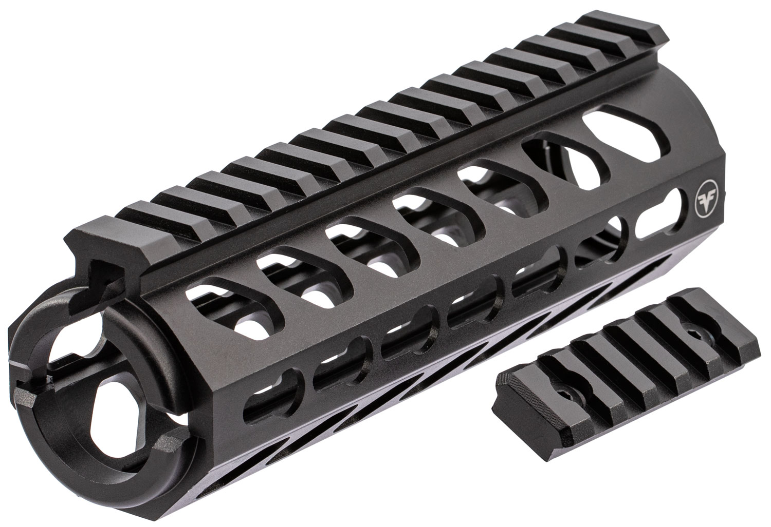 Firefield KeyMod 6.625" 6061 T6 Aluminum 2-Piece Edge Carbine Picatinny/Weaver Rail, Hard Anodized Matte Black - FF34053