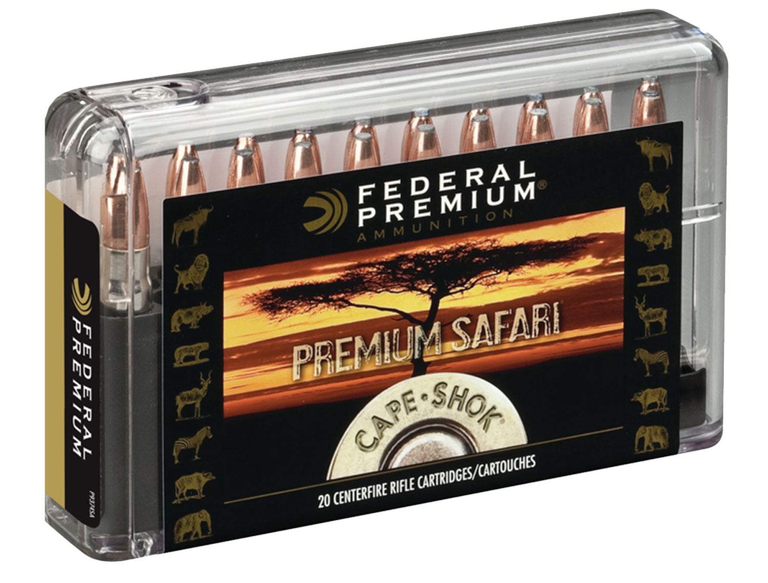 Federal Premium Cape-Shok Rifle Ammunition .500 Nitro 570 gr SAF 2100 fps – 20/ct - No Credit Card Fees - Low, flat rate shipping