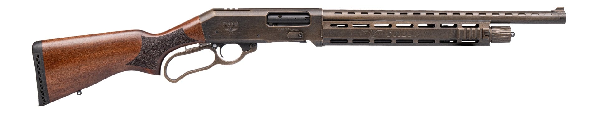 Panzer Arms EG-220 12 Gauge 18.5" 7rd Lever Action Shotgun, Natural Walnut Stock - PAEG220LATBB