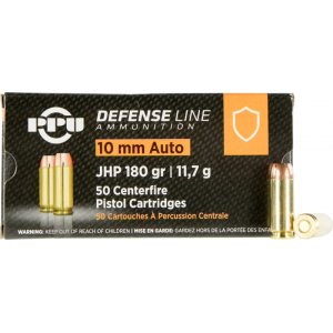 Prvi Partizan PPU PPD10 Defense 10mm Auto 180 gr Jacketed Hollow Point (JHP) - 50rd Box
