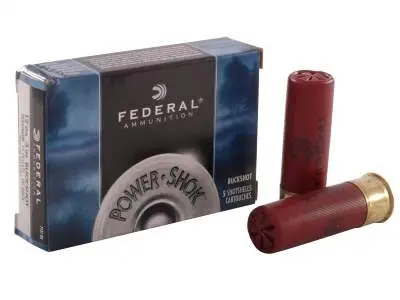 Federal 12 Gauge Ammunition F13100 3" 15 Pellets 00 Buckshot 5 rounds