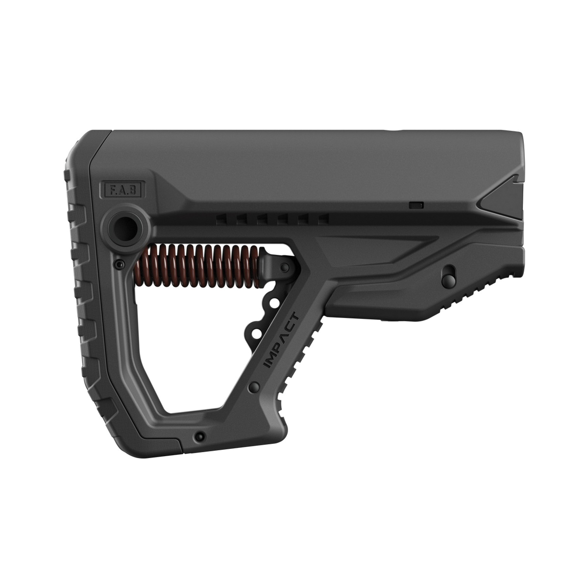FAB Defense GL-Core Impact Recoil Reduction Buttstock Black - Advanced Stock for Superior Recoil Absorption and Tactical Performance - FXCIMPACTB