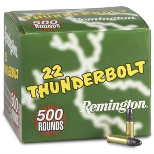 Remington Thunderbolt .22 LR 40 GR LRN Lead Round Nose Ammo - 500rd Box