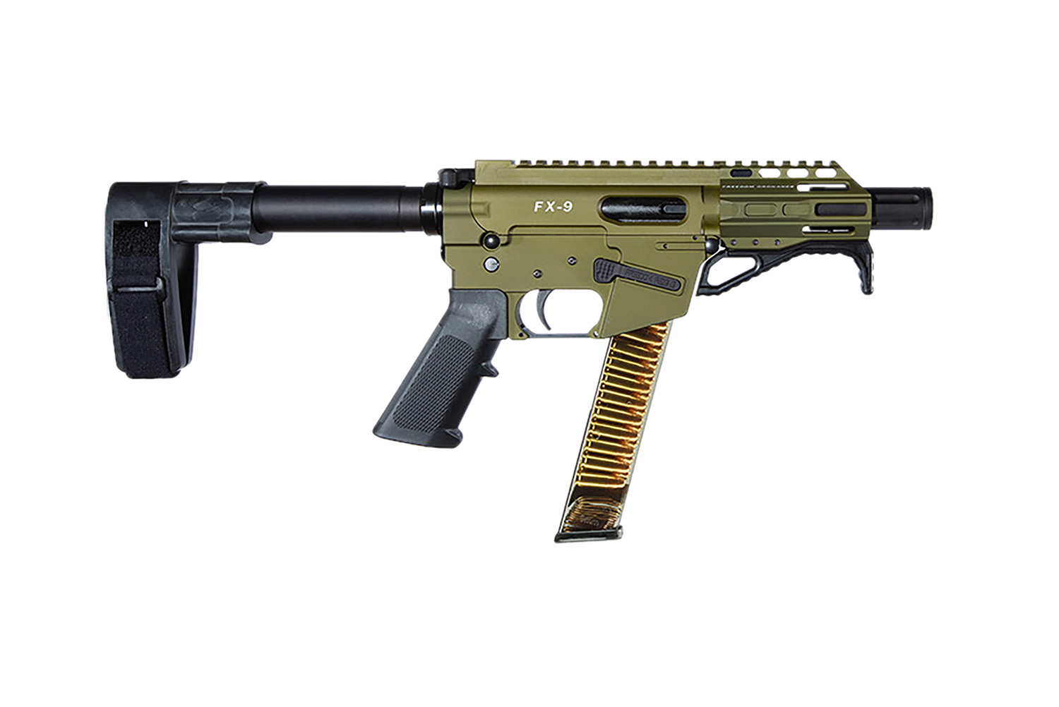 Freedom Ordnance FX9P 9mm AR Pistol OD Green