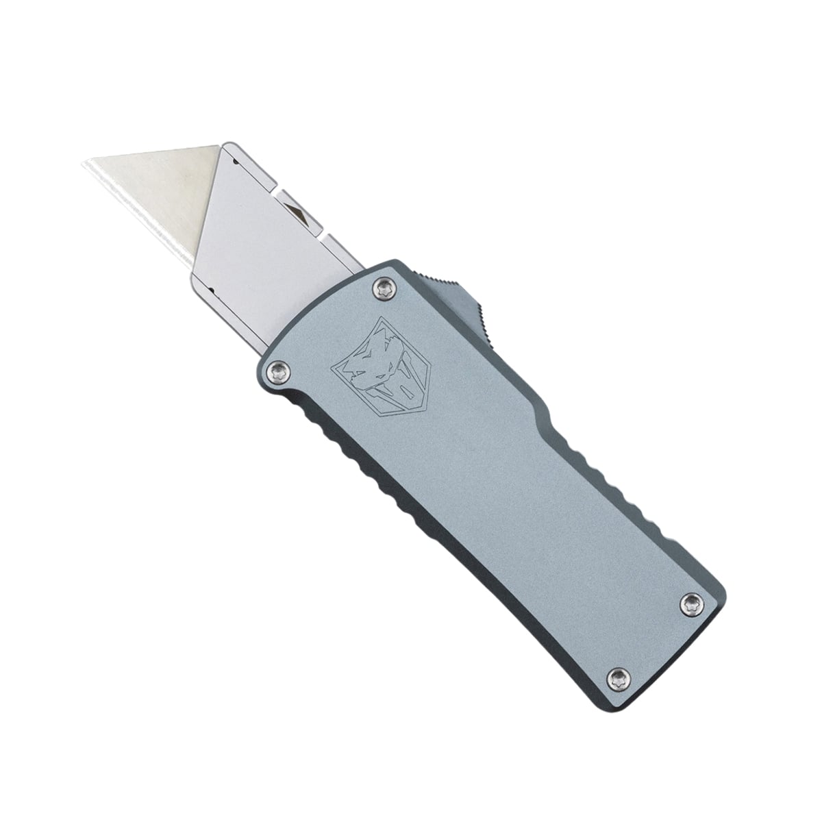 CobraTec Knives Utility Folding/OTF Knife Gray - Versatile OTF Design, Ideal for Utility and Everyday Tasks - CTOTFUTGRY