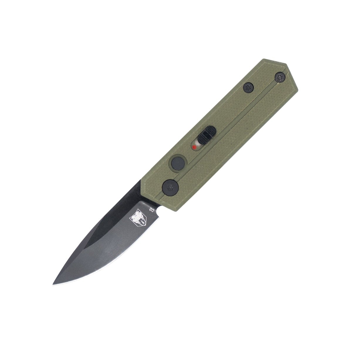 CobraTec Knives Stinger Folding Drop Point Knife, OD Green - CTSTRODG