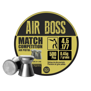 Hatsan-Usa Hatsan Apolo Air Boss Match Competition Air Pistol Pellets .177/4.49mm/4.52mm Cal 7 gr 500/ct