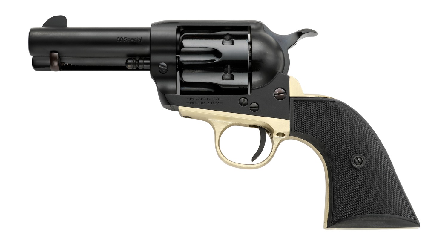 Pietta PFI38ALLOYBR312CB .38 Super Revolver 3.5" Matte Black