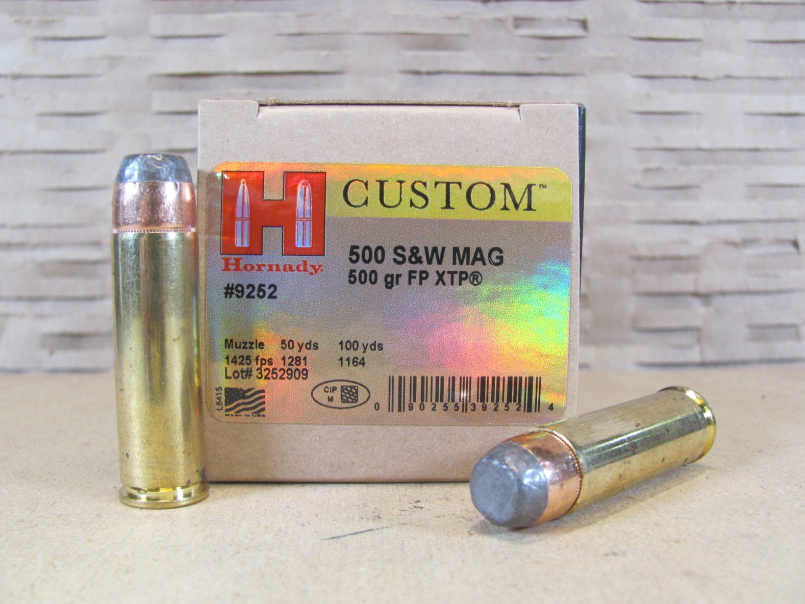 200 Round Case – 500 SW Hornady 500 Grain XTP FP Ammo – 9252