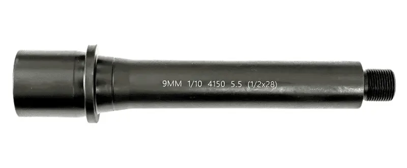 Lead Steel Llc LS9MM5.5-28 AR9 9mm Straight Profile Black Nitride Chrome Moly Vanadium