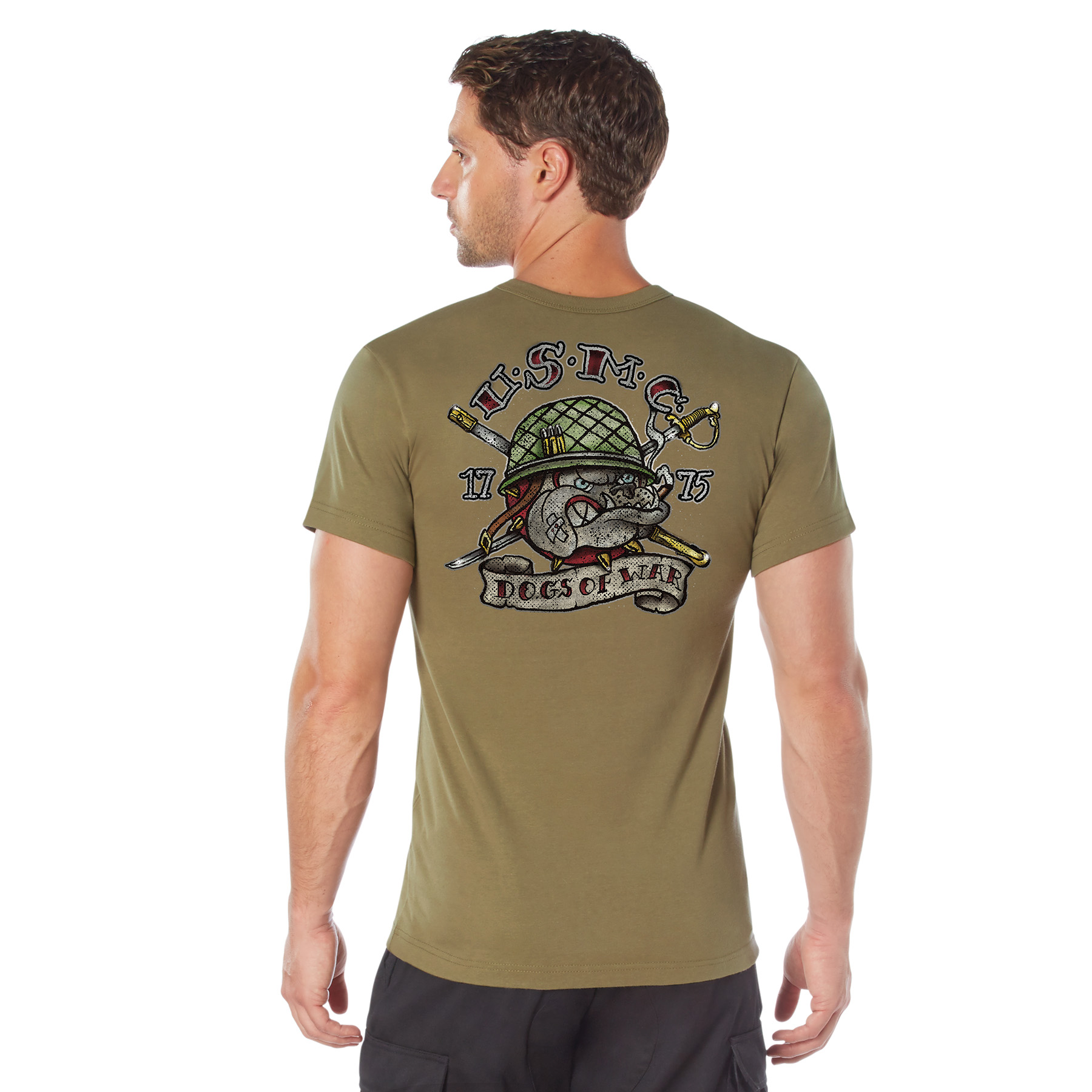 Rothco Usmc Dogs Of War T-Shirt - Coyote Brown, 2X-Large