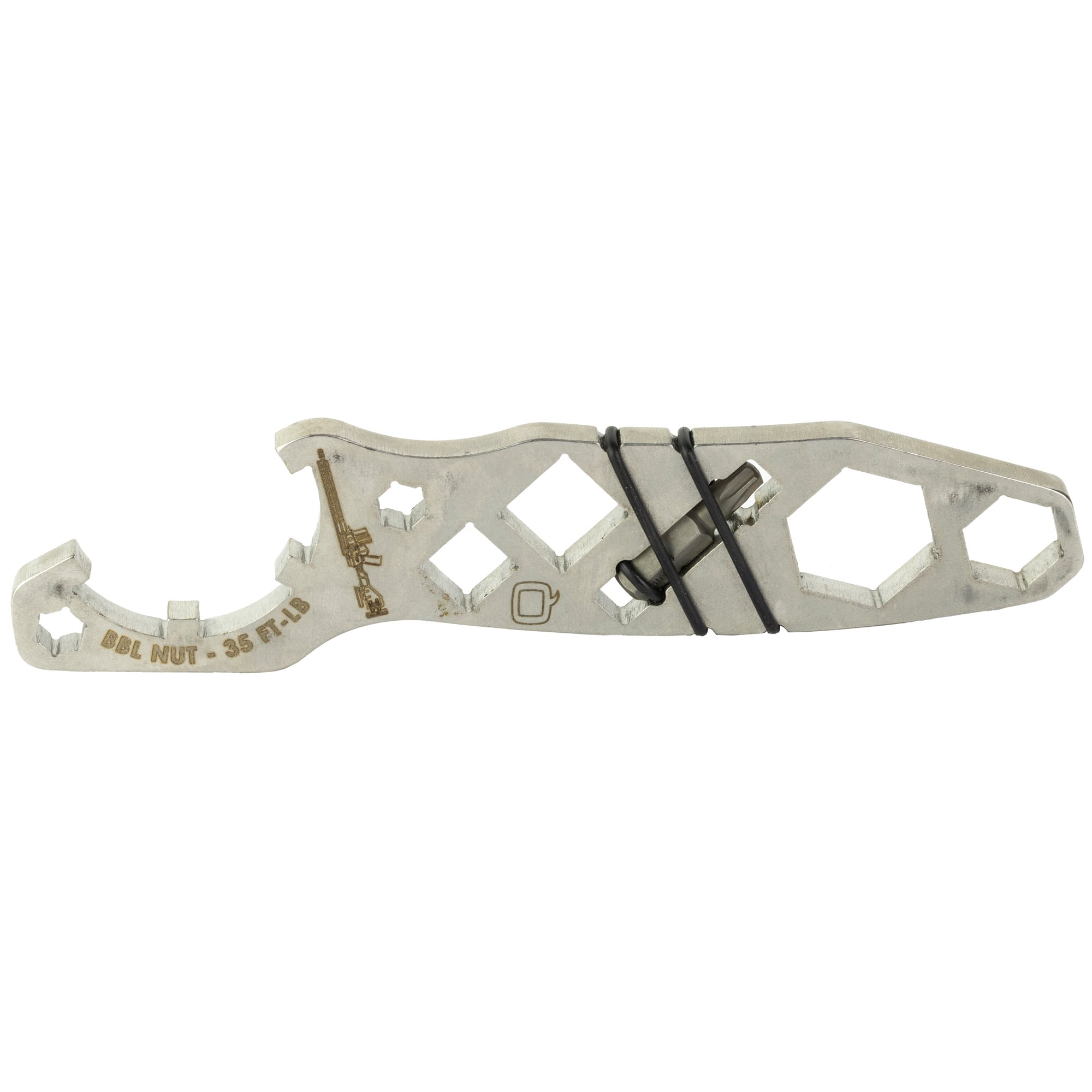 Q Fix Multi Tool, Fits Q Fix Rail, Brushed Stainless Steel Finish, Silver