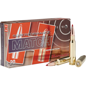 Hornady 80963 Superformance Match 308 Win/7.62 NATO 168 GR ELD-Match - 20rd Box