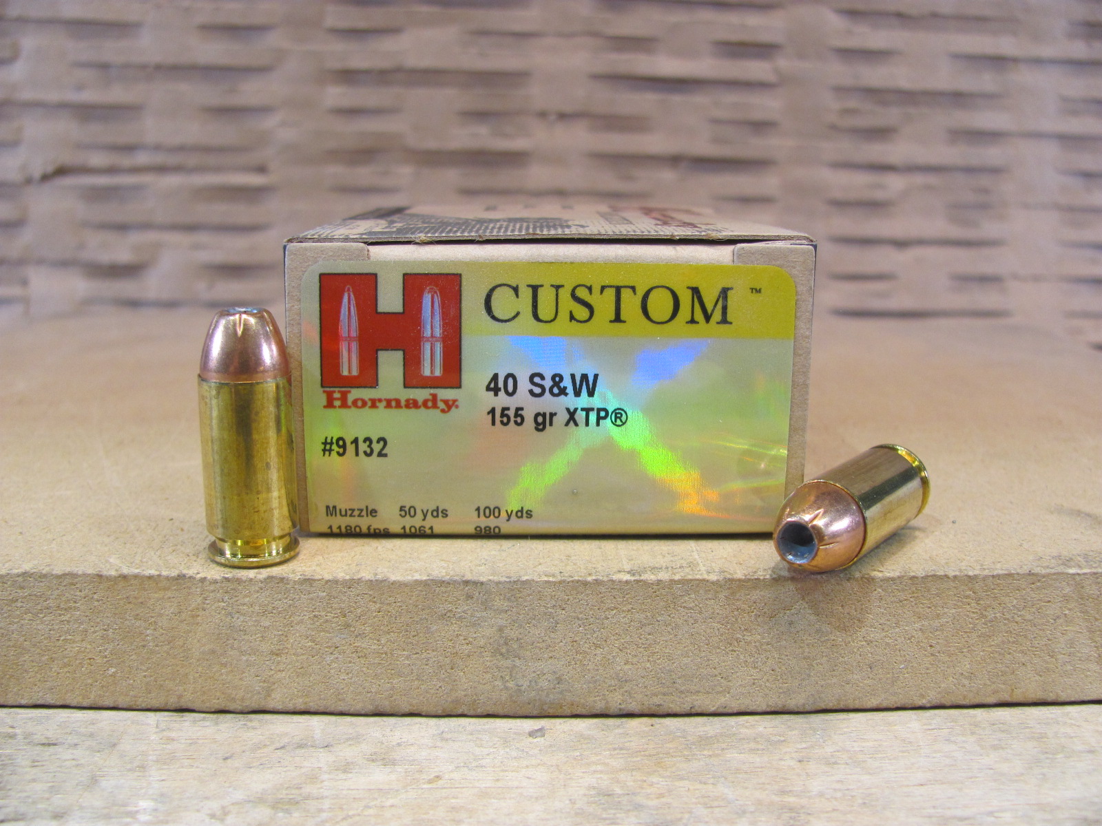 200 Round Case – 40 Cal SW Hornady 155 Grain XTP Ammo – 9132