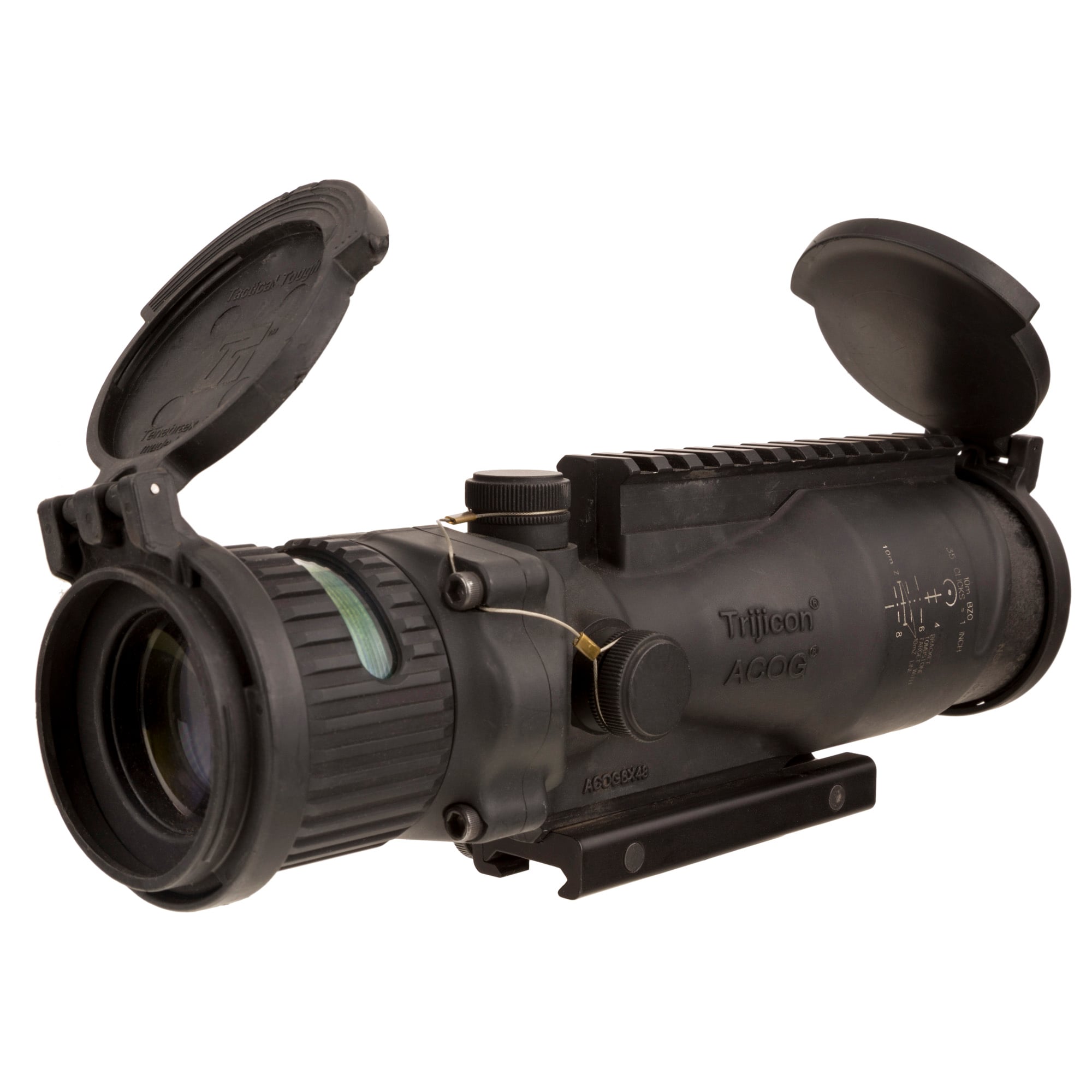 Trijicon ACOG, Rifle Scope, 6X, 48, Grn Horseshoe M240, Black, Matte