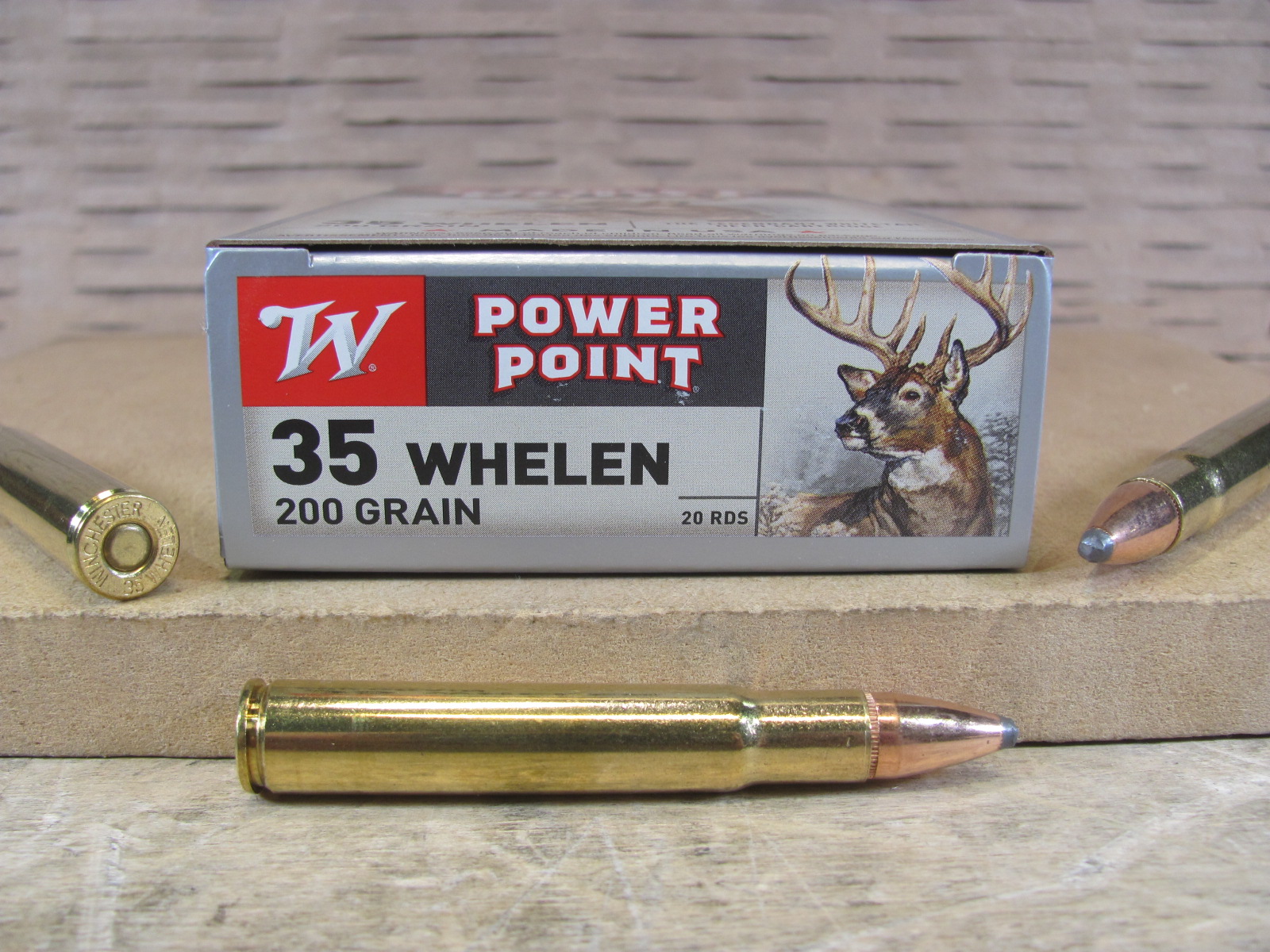 200 Round Case – 35 Whelen 200 Grain Winchester Power Point Ammo – X35W