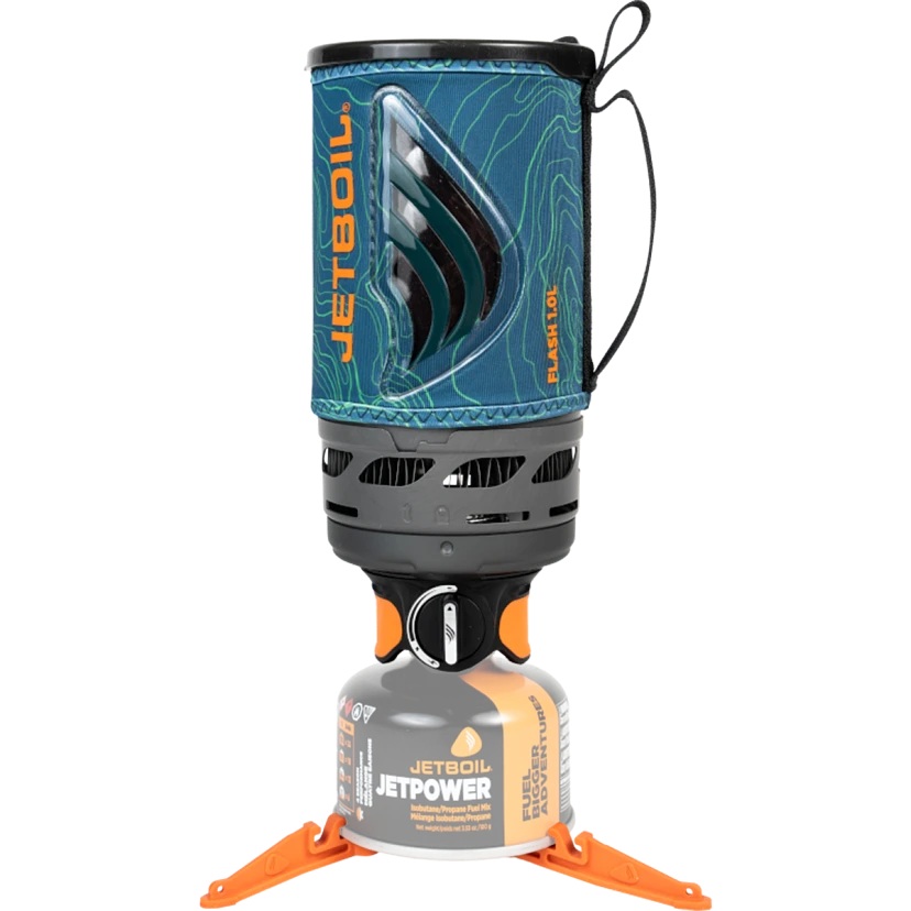 JetBoil Flash 1.0L Single Burner Cooking System, Ocean Topo  - FLOT3