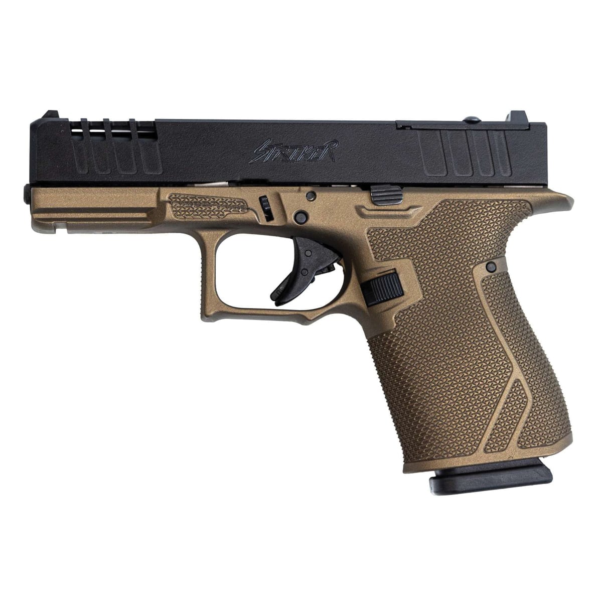GREAT LAKES FIREARMS 19 STRIKER HGA 9MM 4IN BBL PORTED SLIDE 15RD GLOCK STYLE MAG BRONZE - No Credit Card Fees - Low, flat rate shipping
