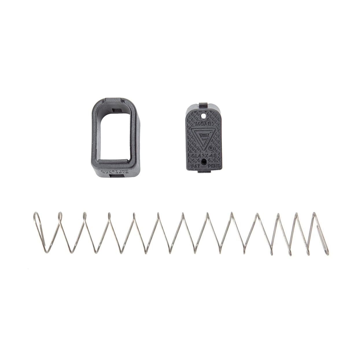 Ghost Inc. LoViz MOAB Magazine Extension Fits Glock G43X/G48, Black