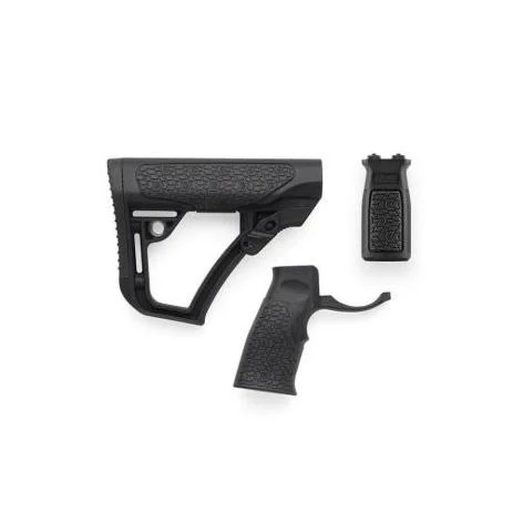 Daniel Defense Buttstock Pistol Grip M-LOK Vertical Foregrip Combo - Black
