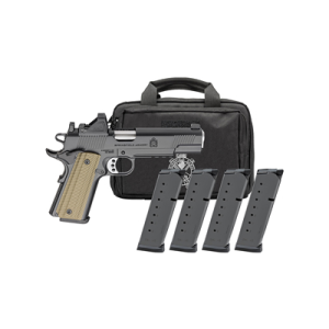 Springfield Armory 1911 Operator AOS Gear-Up Bundle, 9mm, 5 Barrel, 4- 9rd Magazines, Viridian RFX11 Green Dot, Pistol