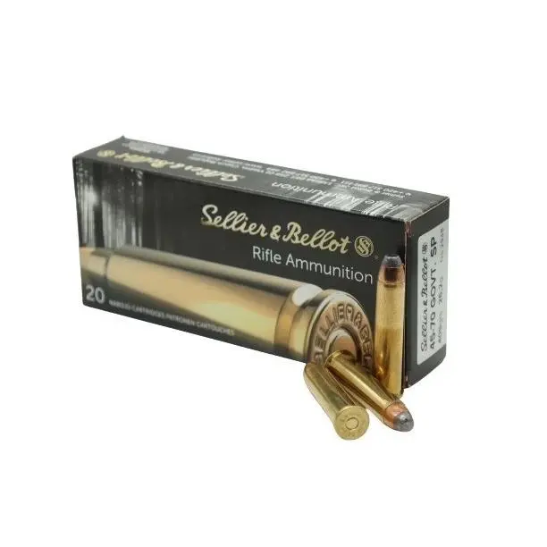 Sellier Bellot Rifle Ammunition .45-70 Govt 405gr SP 1509 fps 20/ct