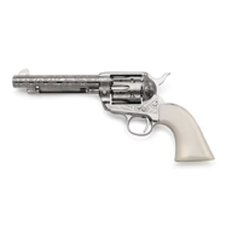 Taylors & Company 1873 Cattle Brand Engraved .45 LC Revolver, Nickel Plated - OG1406