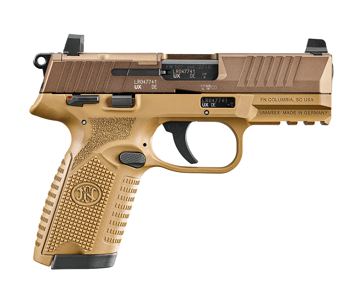 FN 502 MRD FDE .22 LR Pistol - 10+1 Capacity