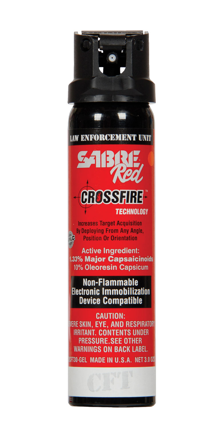 Sabre Red Crossfire Law Enforcement Gel Pepper Spray - 3.0 Oz