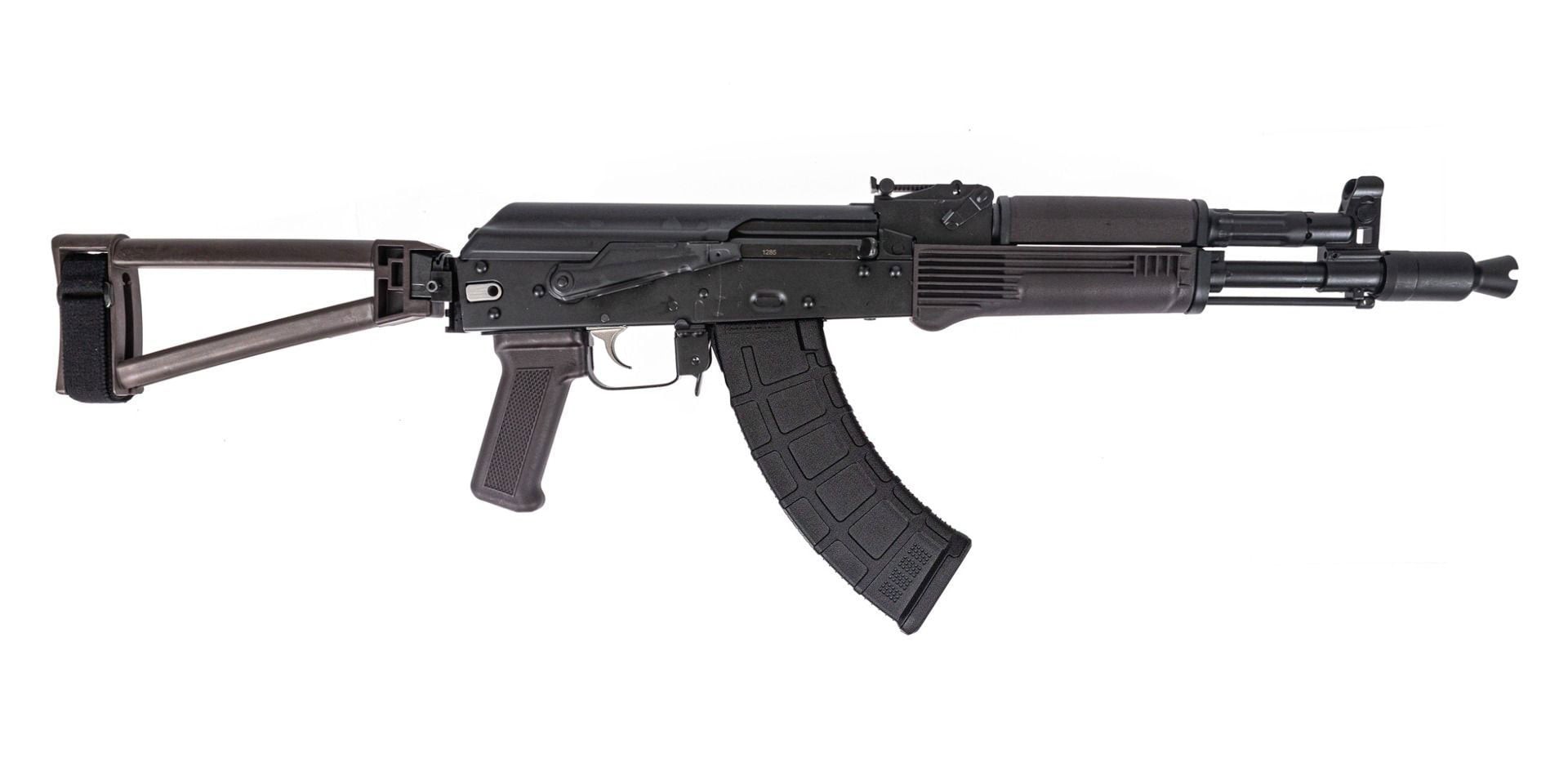 PSA GF4 AK-104 Side Folding Pistol Classic w/ Triangle Brace and CHF CL Barrel, Plum