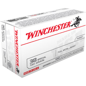 Winchester Ammo Q4171 Best Value 38 Special 130 GR Full Metal Jacket - 50rd Box