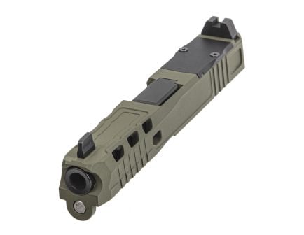 PSA Dagger Complete SWRV2 RMR Slide Assembly With Non-Threaded Barrel, Sniper Green