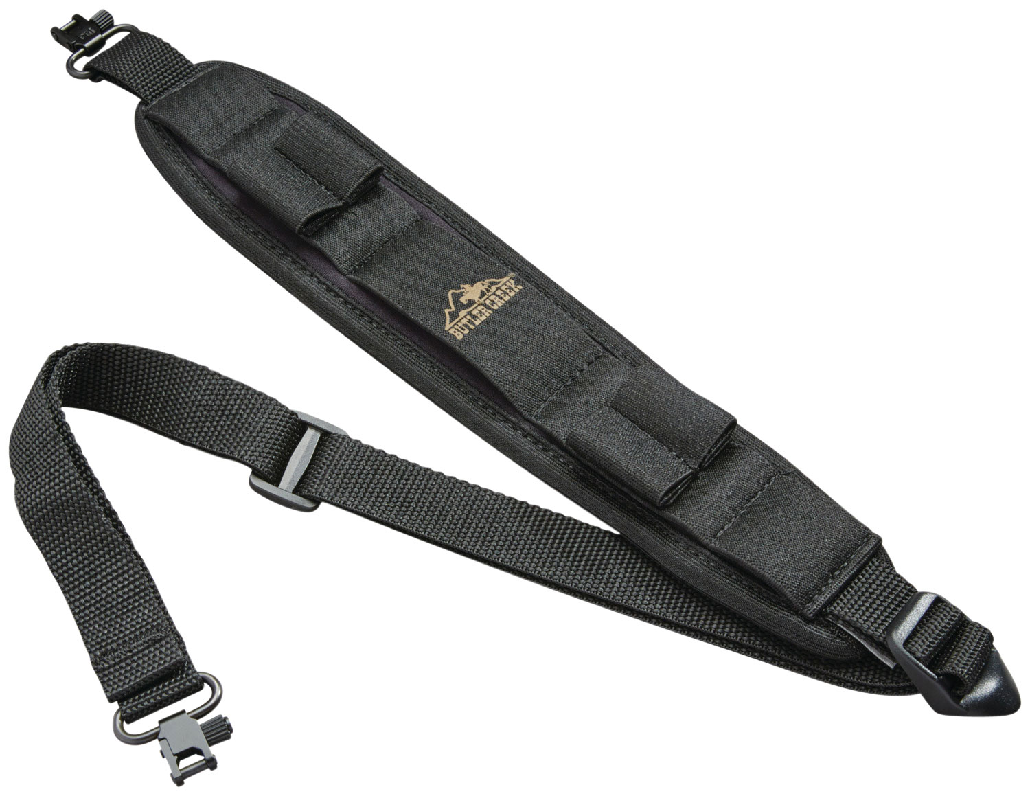 Butler Creek Comfort Stretch Adjustable Alaskan Magnum Sling w/ Swivels, Black - 81033