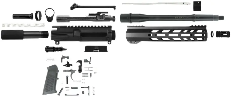 TacFire SSPK556LPK10 Pistol Kit 5.56x45mm NATO AR-Pistol Platform Black Steel