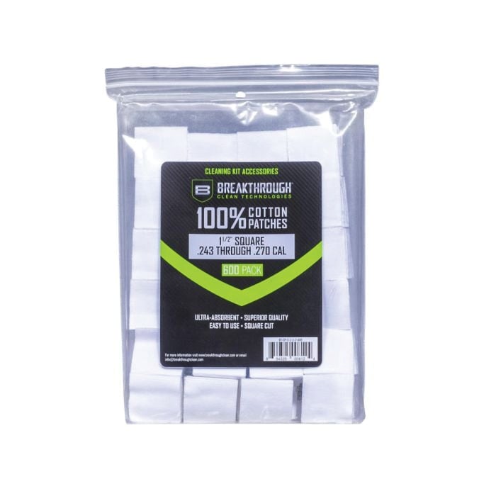 Breakthrough Clean 100% Cotton Square Patches 1.50" x 1.50" - BT-CP-S-1-1/2-600