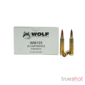 Wolf Ammunition - 5.56x45mm - 55 Grain - FMJ - 20