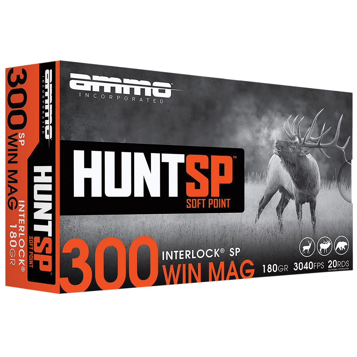 Ammo Inc 300WM10SPA20 Hunt 300Win 180gr Soft Point 20 Per Box/10 Case - No Credit Card Fees - Low, flat rate shipping