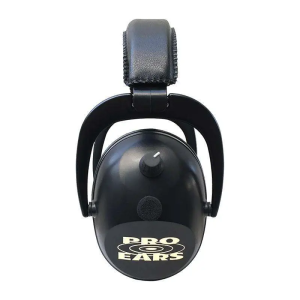 Pro Ears PEG2SMB Pro Ears Gold II Electronic 26 dB Over the Head Black Ear Cups w/Gold Logo