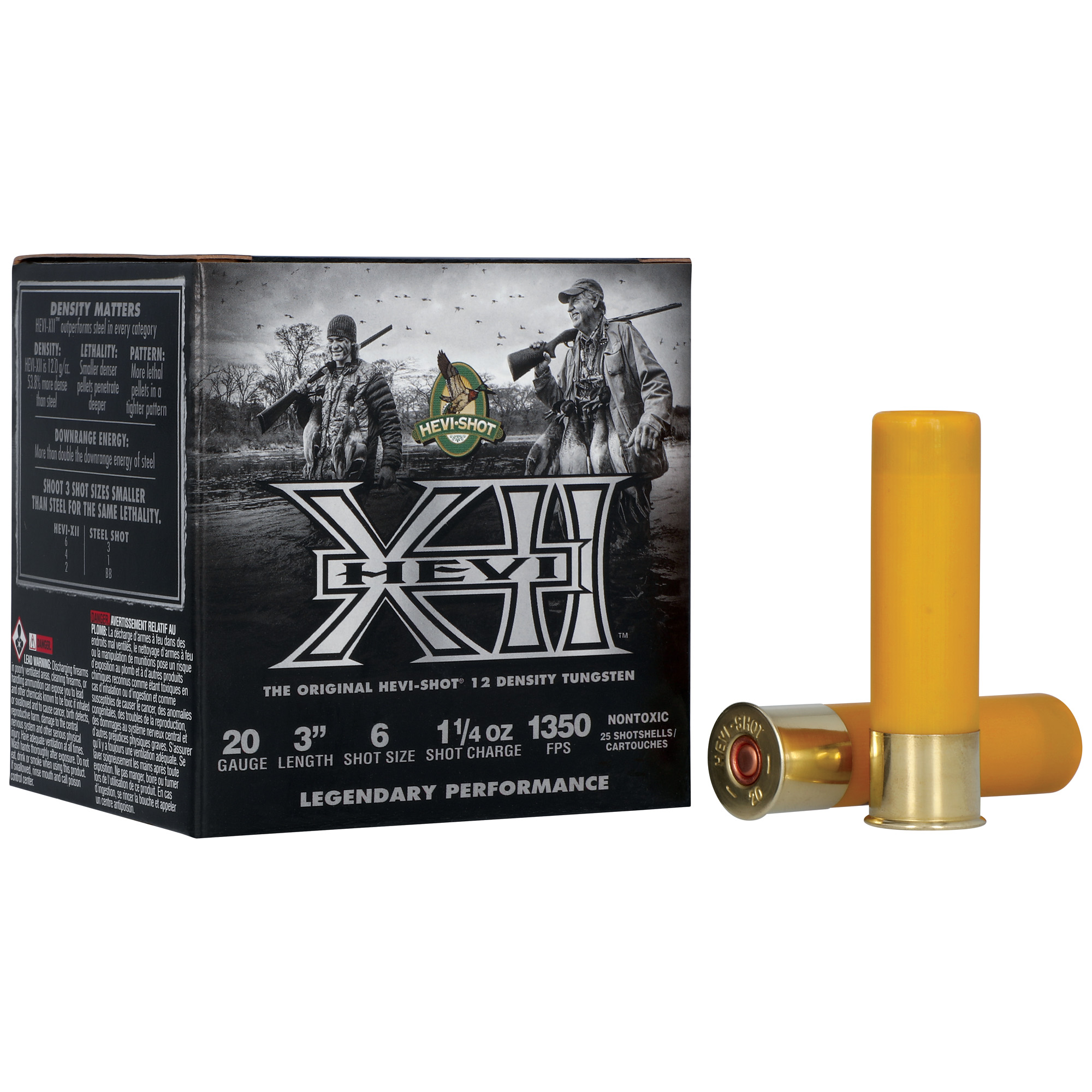 HEVI-Shot HEVI-SHOT 20 Gauge Ammunition, 25 Rounds Lead #6 - HS53206