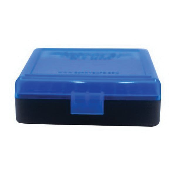 Berrys Bullets .22lr 100 Round Flip-Top Ammo Box, Blue/Black - 83500